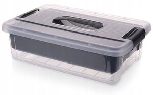 Orion Organizér, úložný box, 2v1, multifunkční použití, šedý STORMAX - 6l
