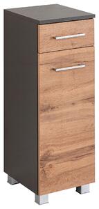 SPODNÍ SKŘÍŇKA, dub wotan, barvy grafitu, 30/79/35 cm Held - Koupelnové série, Online Only