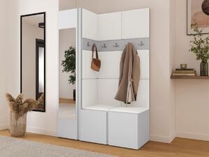 Předsíň Tavasz X, Barva: bílá, Barva látek:: ekokůže Soft 017 (bíla) 5903211137655