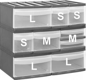 L - Zásuvka, úložný box vysunovací, antracit Rotho SYSTEMIX