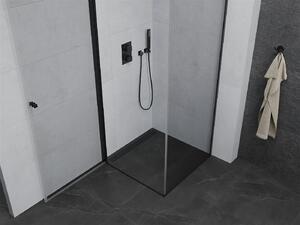 Mexen Pretoria, sprchový kout 100 (dveře) x 100 (stěna) cm, 6mm čiré sklo, černý profil, 852-100-100-70-00