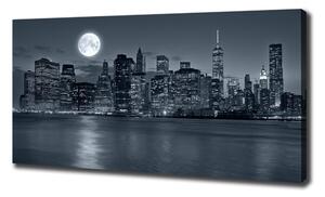 Foto obraz na plátně do obýváku New York noc oc-78010897