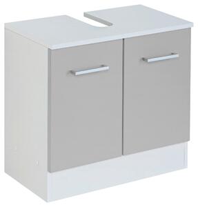 SKŘÍŇKA POD UMYVADLO, světle šedá, bílá, 60/54/35 cm Held - Koupelnové série, Online Only