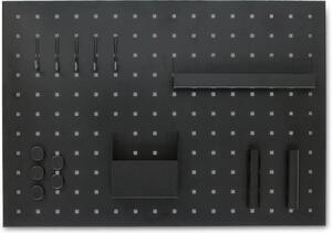 Zeller Present Černá magnetická tabule, nástěnka s příslušenstvím, 50x35cm