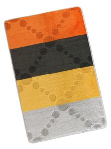 Bellatex koupelnová předložka BANY 60x100 cm Paprsek Šedá,Oranžová
