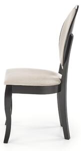 Jídelní židle VILU černá/béžová