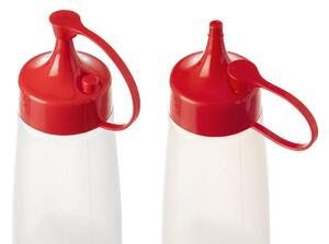 Orion Dávkovací láhev na kečup, omáčky, zálivky SOS - červené víko