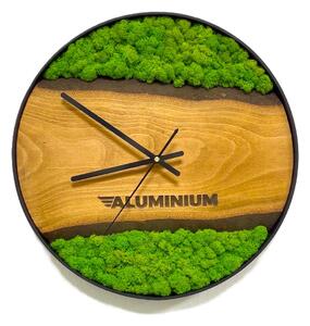 Mechové hodiny s gravírovaným logem Velikost rámu: 40cm