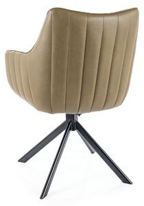Jídelní židle OZOLAO II olivová/černá
