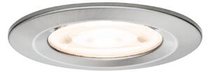 PAULMANN LED vestavné svítidlo Nova GU10 Flat nevýklopné IP44 4,9W 230V 2700K kov kartáčovaný