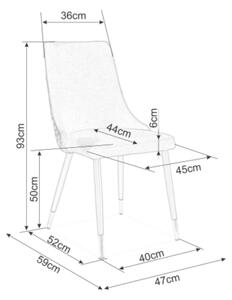 Jídelní židle PAONU béžová/černá
