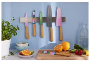 ERNESTO® Nůž s bambusovou rukojetí (sada nožů na zeleninu, růžová) (100370962003)