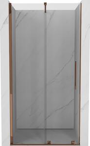 Mexen Velar, posuvné dveře do otvoru 110x200 cm, 8mm čiré sklo, růžové zlato, 871-110-000-01-60