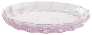 ERNESTO® Sada skleněných misek / talířů, 2dílná (talíř, růžový) (100370973002)