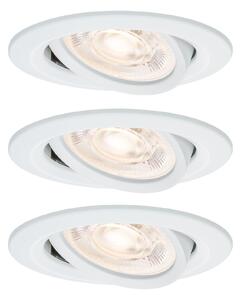 PAULMANN LED vestavné svítidlo Nova GU10 Flat výklopné 3x4,9W 230V 2700K bílá mat