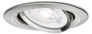 PAULMANN LED vestavné svítidlo Nova Plus GU10 Flat IP65 93mm 4,9W 230V stmívatelné 4000K kov kartáčovaný