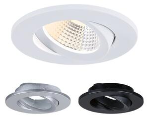 PAULMANN LED vestavné svítidlo White Select Viona IP65 kruhové 85mm 25° 6W 230V 2700 - 4000K černá mat/bílá mat/matný chrom