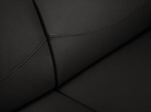 Černá kožená pohovka Windsor & Co Sofas Neso, 175 x 90 cm