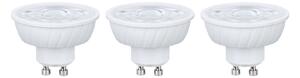 PAULMANN Standard 230V LED reflektor GU10 Flat 37mm 3x4,9W 2700K bílá