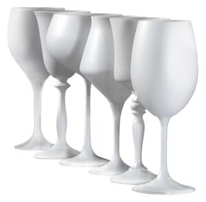 Crystalex sklenice na bílé víno GlassGambit Bílá 400 ml 6KS