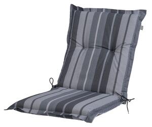 LIVARNO home Potah na židli / křeslo Valencia, 97 x 47 x 8 cm (antracitová/pruhovaná) (100371499003)