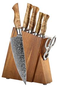 Sada nožů HezHen B30 Master se stojánkem a nůžkami - Dárkový set