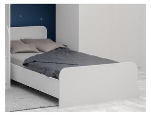 Patrová postel DORY III pro 2 osoby včetně úložného prostoru a šatní skříně (Modrá)