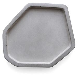 Picasso - betonový tác – šedá, S 16,3 x 13 cm