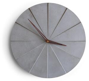 Koláč - betonové hodiny – šedá