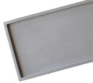 Da Vinci - betonový tác – šedá, L 24,5 x 39,5 cm