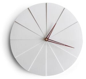 Koláč - betonové hodiny – bílá