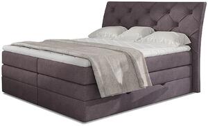 Boxspringová postel 140x200 VORVIRO - světle fialová