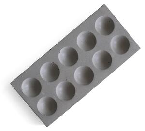 Betonový držák Domino – šedá 25,5 x 11,5 x 2,5 cm