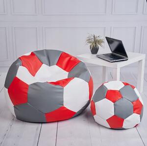 SUPPLIES Vak Fotbalový Míč + Podnožka XXXXL červená barva