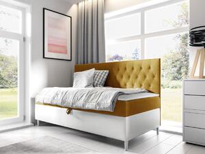 Kontinentální postel Junior Gerdise 2, Rozměr postele: 90x200, Barva:: ekokoža Soft 017 (biała) + Fresh 37 5903211193125