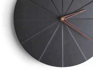 Koláč - betonové hodiny – grafit Barva ručiček: Tmavé
