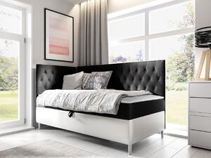 Kontinentální postel Junior Gerdise 3, Strana: levá, Rozměr postele: 80x200, Barva:: ekokoža Soft 017 (biała) + Fresh 17 5903211193309