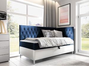 Kontinentální postel Junior Gerdise 3, Strana: pravá, Rozměr postele: 90x200, Barva:: ekokoža Soft 017 (biała) + Fresh 11 5903211202483