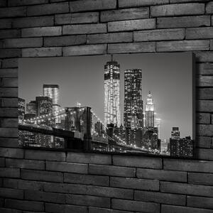 Foto-obraz canvas do obýváku Manhattan noc oc-80201482