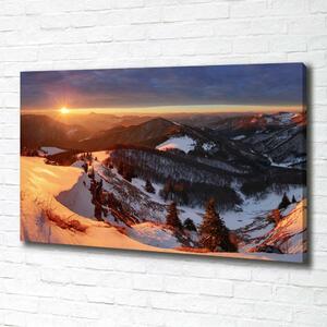 Foto obraz na plátně Zima v horách oc-80261323