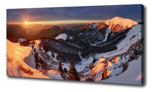 Foto obraz na plátně Zima v horách oc-80261323