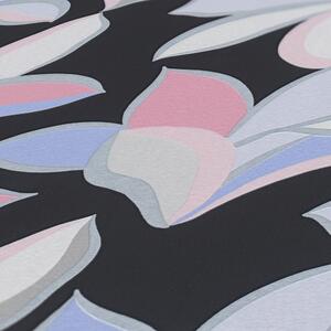 A.S. Création | Vliesová tapeta na zeď House of Turnowsky 38908-1 | 0,53 x 10,05 m | modrá, bílá, černá, metalická, růžová