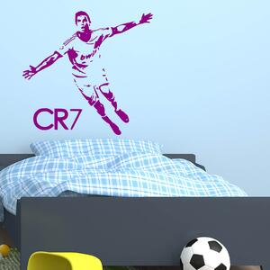 Živá Zeď Samolepka Cristiano Ronaldo Barva: černá