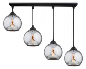 Brilagi - Lustr na lanku DIOR 4xE27/60W/230V černá/kouřová šedá