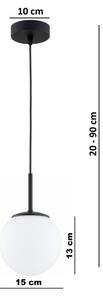 Brilagi - Lustr na lanku MILO 1xE27/60W/230V černá