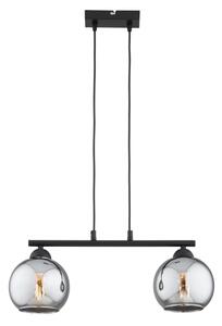 Brilagi - Lustr na lanku DIOR 2xE27/60W/230V černá/kouřová šedá