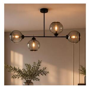 Brilagi - Přisazený lustr DIOR 4xE27/60W/230V černá/kouřová šedá