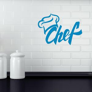 Živá Zeď Samolepka Chef Barva: černá