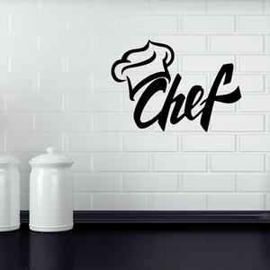 Živá Zeď Samolepka Chef Barva: černá
