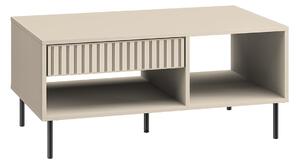 Konferenční stolek Jamuzi 100x60 cm - kašmírová / černé nožky